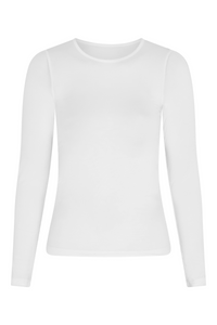 CloudSoft Long Sleeve T-Shirt - White - Narvvi