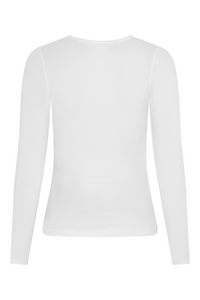CloudSoft Long Sleeve T-Shirt - White - Narvvi