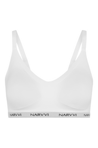 Skinderwear Logo Bra - White - Narvvi